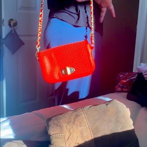 Orangey red Banana Republic cross body